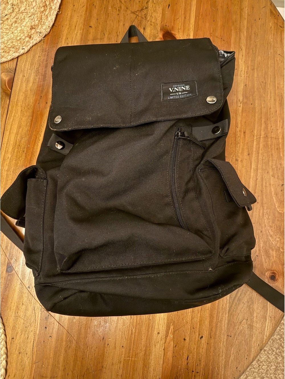 V.NINE Limited Edition Black Utility Backpack